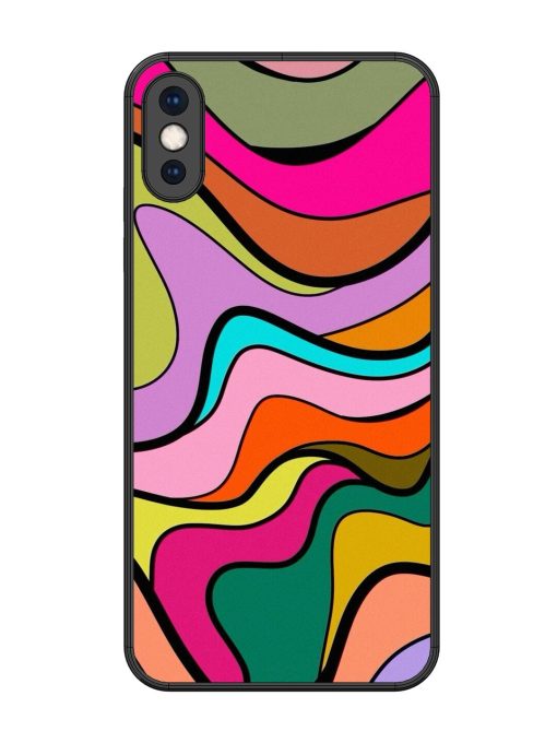 Wavy Wonder Glossy Soft Edge Case for Apple Iphone Xs Max Chachhi