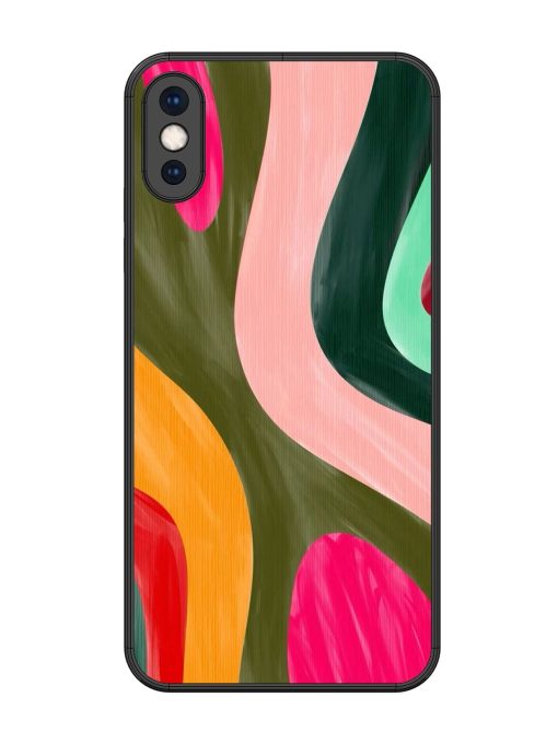 Wavy Wonderland Glossy Soft Edge Case for Apple Iphone Xs Max Chachhi