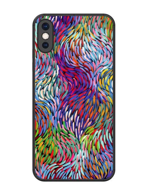 Vibrant Waves Glossy Soft Edge Case for Apple Iphone Xs Max Chachhi