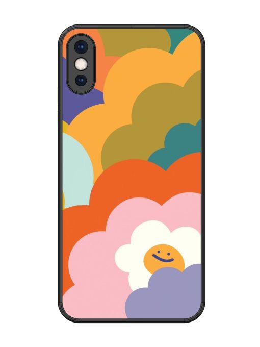 Happy Flower Power Glossy Soft Edge Case for Apple Iphone Xs Max Chachhi