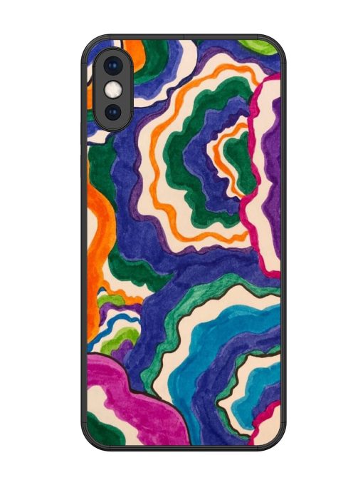 Wavy Wonder Glossy Soft Edge Case for Apple Iphone Xs Max Chachhi