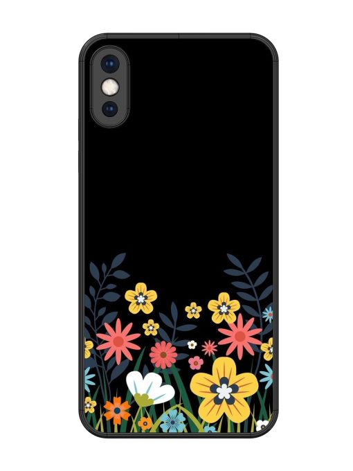 Floral Night Sky Glossy Soft Edge Case for Apple Iphone Xs Max Chachhi