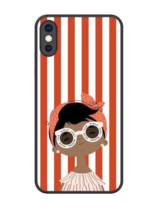 Girls Just Wanna Have Fun Glossy Soft Edge Case for Apple Iphone Xs Max