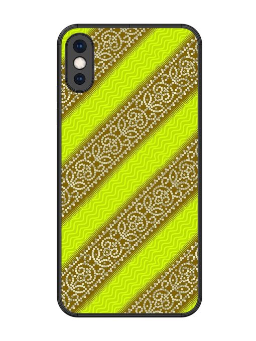 Golden Bandana Bliss Glossy Soft Edge Case for Apple Iphone Xs Max Chachhi