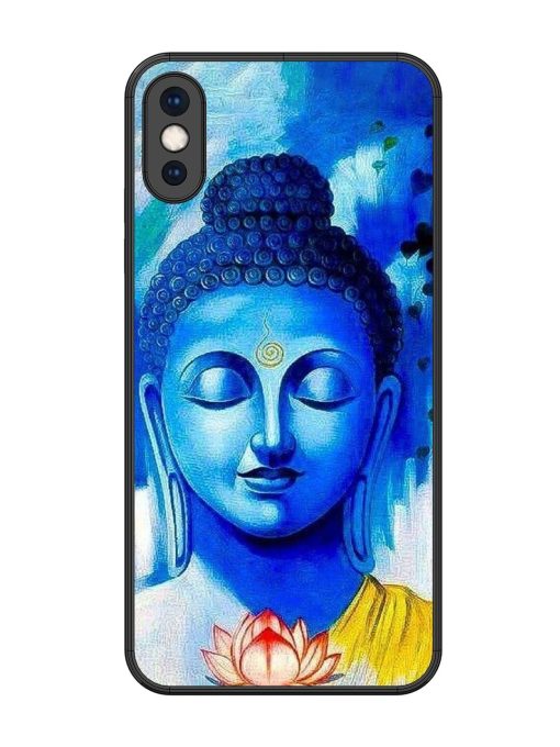 Serene Buddha With Lotus Glossy Soft Edge Case for Apple Iphone Xs Max Chachhi