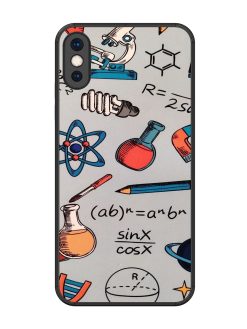 Science Doodle Delight Glossy Soft Edge Case for Apple Iphone Xs Max
