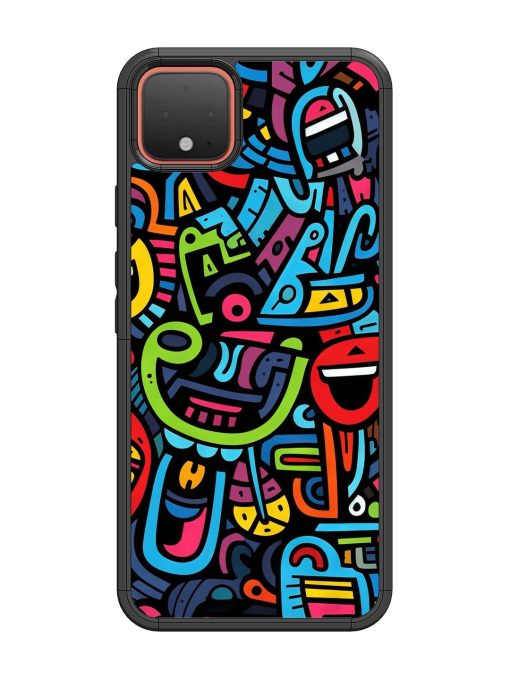 Doodlephoria Glossy Soft Edge Case for Google Pixel 4 Chachhi