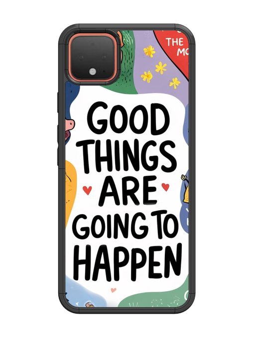 Uplifting Scribbles Glossy Soft Edge Case for Google Pixel 4 Chachhi