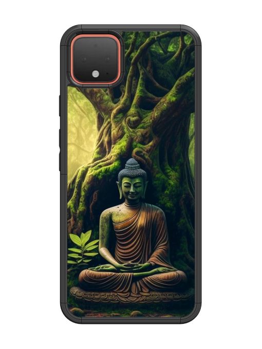 Green Buddha Art Glossy Soft Edge Case for Google Pixel 4 Chachhi