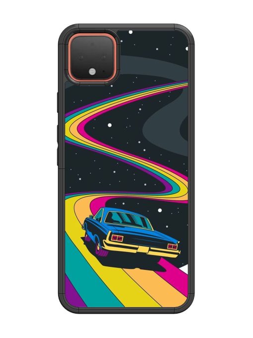 Rainbow Road Glossy Soft Edge Case for Google Pixel 4 Chachhi