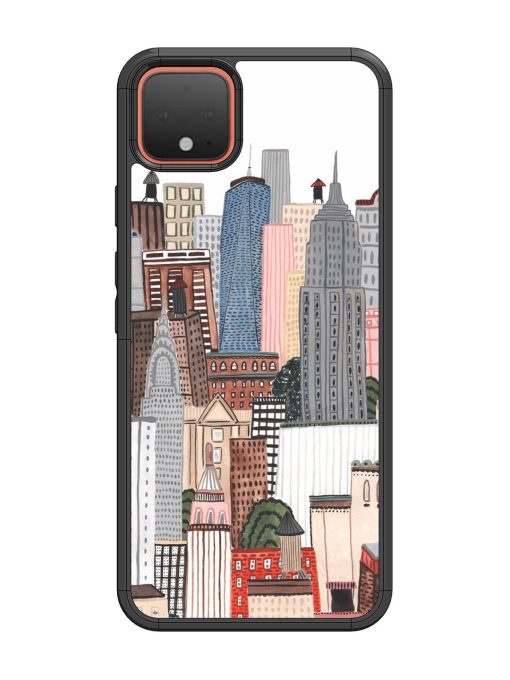 Cityscape Dreams Glossy Soft Edge Case for Google Pixel 4 Chachhi