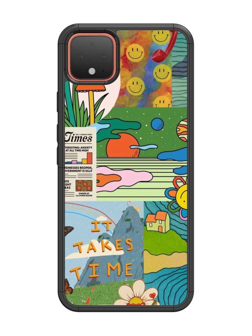 Groovy Vibes Glossy Soft Edge Case for Google Pixel 4 Chachhi