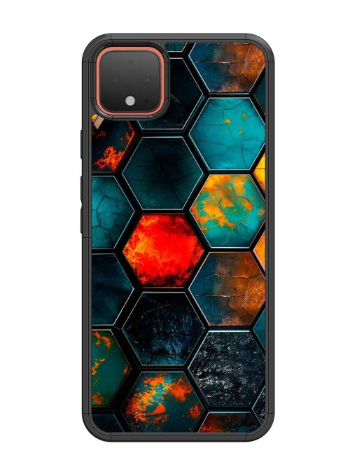 Hexagon Hive Glossy Soft Edge Case for Google Pixel 4 Chachhi