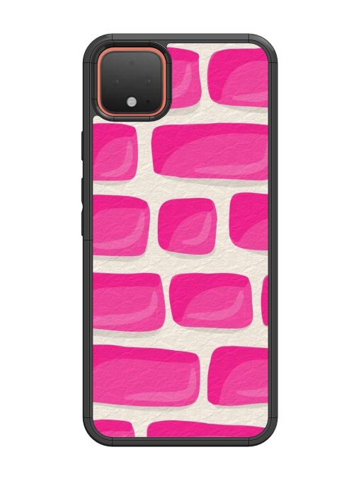 Pink Brick Wall Glossy Soft Edge Case for Google Pixel 4 Chachhi