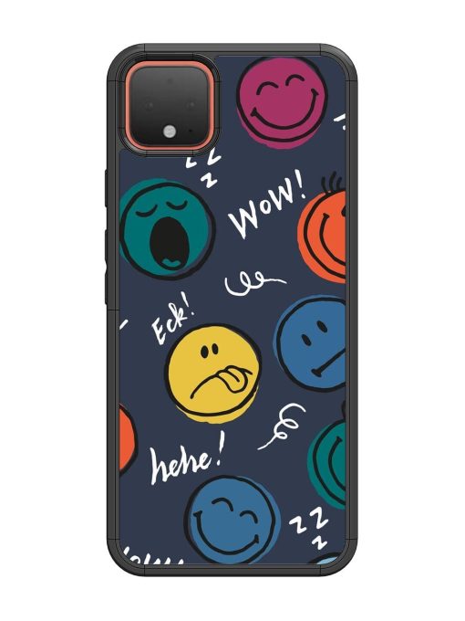 Emoticon Parade Glossy Soft Edge Case for Google Pixel 4 Chachhi