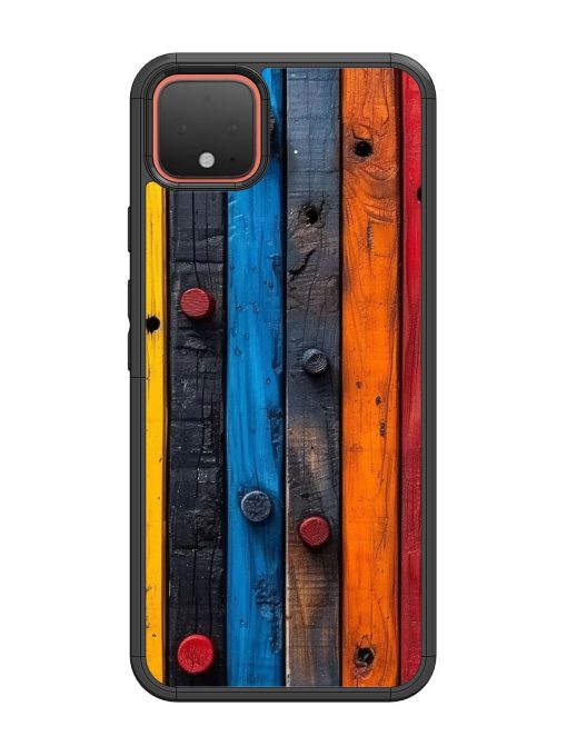 Rainbow Plank Glossy Soft Edge Case for Google Pixel 4 Chachhi