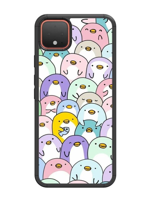 Penguin Party Glossy Soft Edge Case for Google Pixel 4 Chachhi