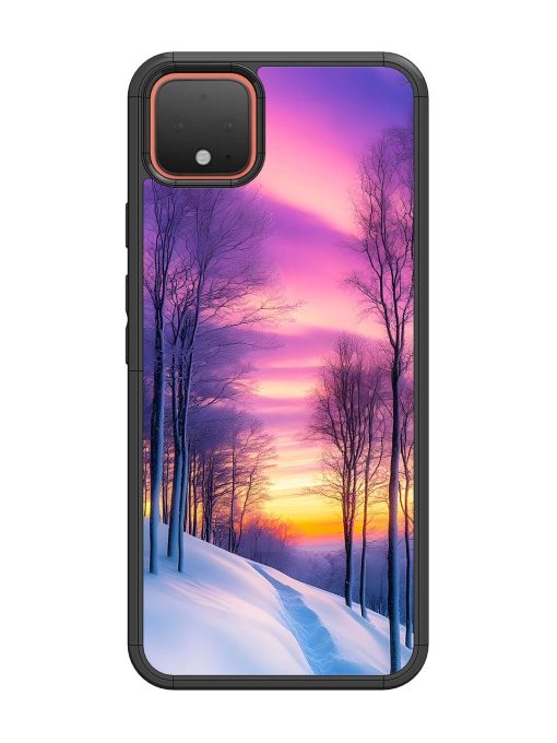 Winter'S Purple Haze Glossy Soft Edge Case for Google Pixel 4 Chachhi