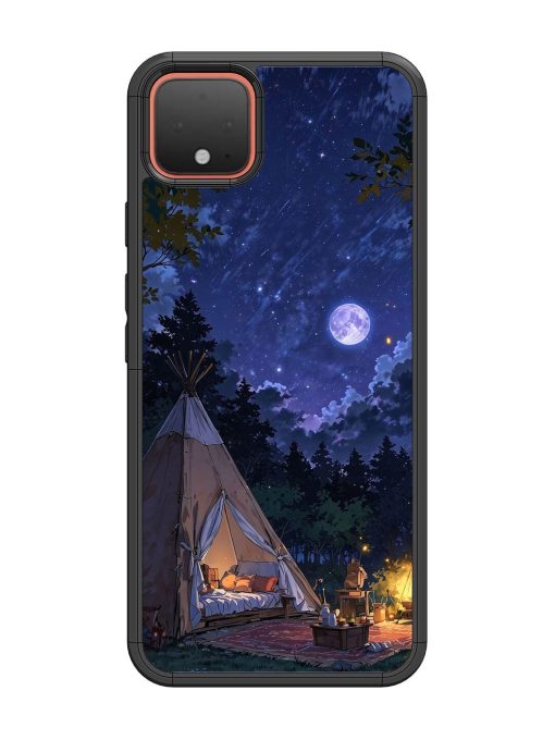 Moonlight Camping Glossy Soft Edge Case for Google Pixel 4 Chachhi