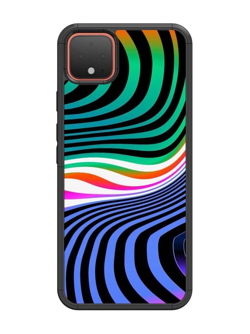 Psychedelic Waves Glossy Soft Edge Case for Google Pixel 4 Chachhi