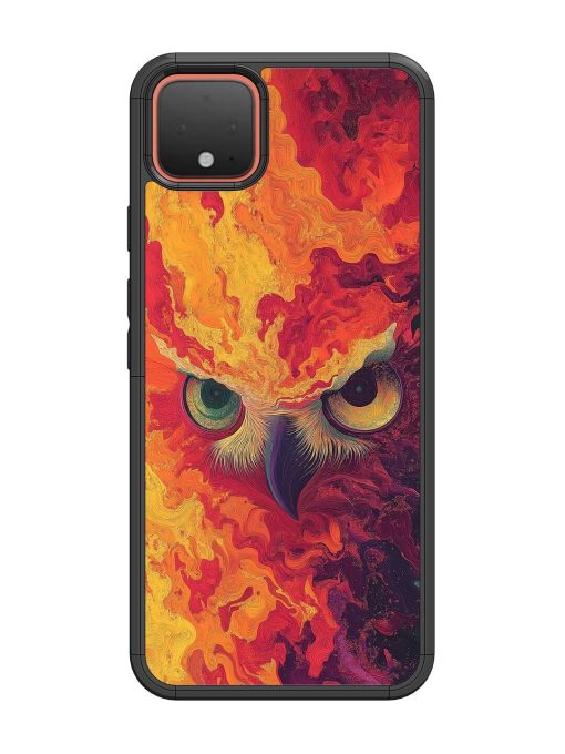 Fiery Owl Glossy Soft Edge Case for Google Pixel 4 Chachhi