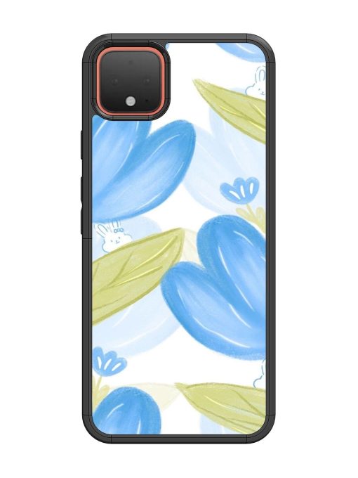 Bunny'S Blue Garden Glossy Soft Edge Case for Google Pixel 4 Chachhi