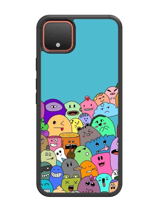 Monster Mash Glossy Soft Edge Case for Google Pixel 4 Chachhi