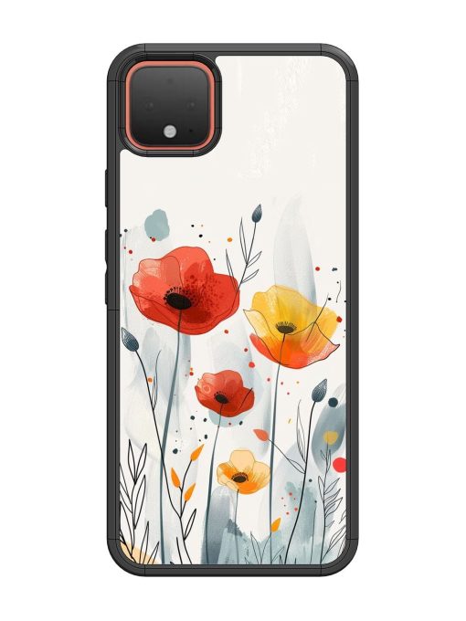 Poppy Fields Glossy Soft Edge Case for Google Pixel 4 Chachhi