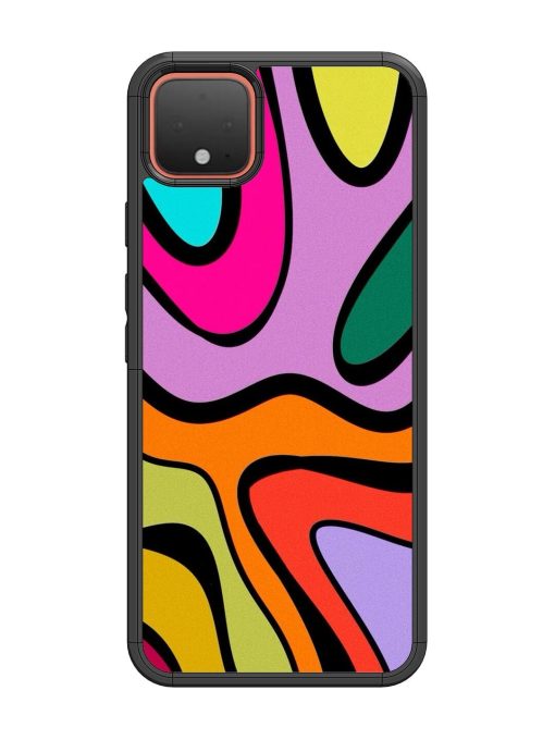 Groovy Swirls Glossy Soft Edge Case for Google Pixel 4 Chachhi