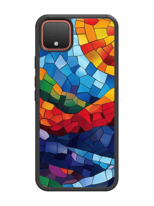 Mosaic Sunset Glossy Soft Edge Case for Google Pixel 4 Chachhi