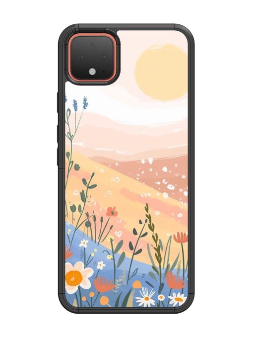 Golden Hour Blooms Glossy Soft Edge Case for Google Pixel 4 Chachhi