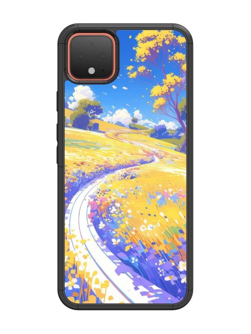 Vibrant Spring Meadow Glossy Soft Edge Case for Google Pixel 4