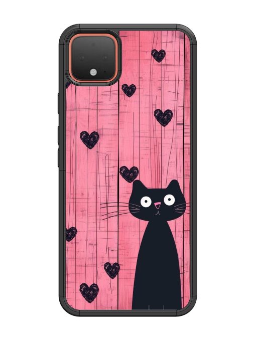 Feline Valentine'S Day Glossy Soft Edge Case for Google Pixel 4 Chachhi