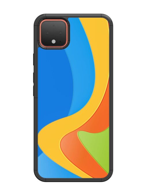 Curvy Color Cascade Glossy Soft Edge Case for Google Pixel 4 Chachhi