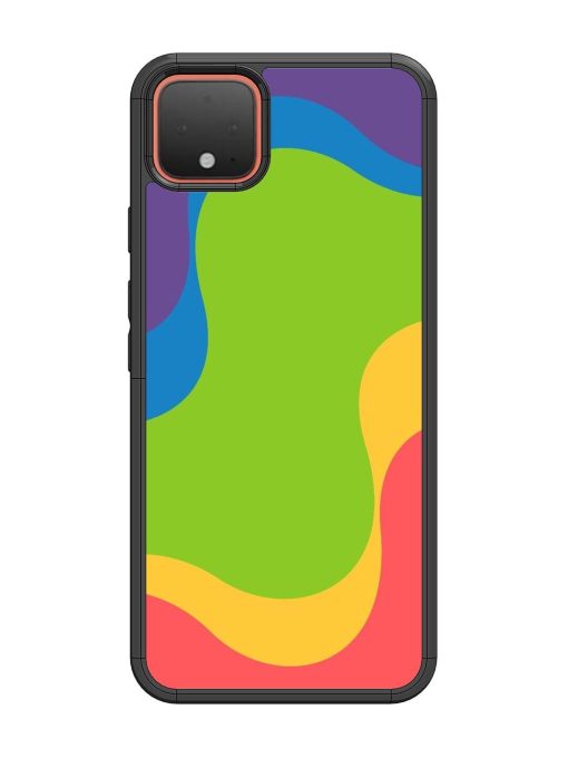 Wavy Rainbow Wonderland Glossy Soft Edge Case for Google Pixel 4 Chachhi