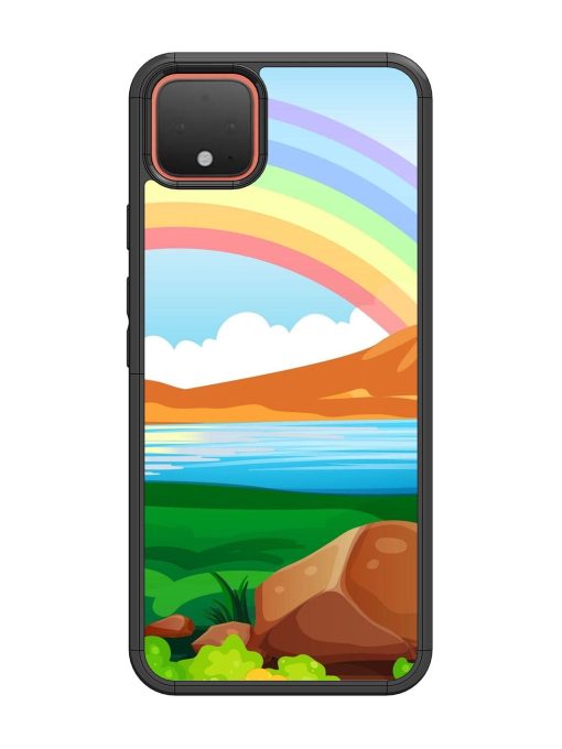 Rainbow Over The Lake Glossy Soft Edge Case for Google Pixel 4 Chachhi