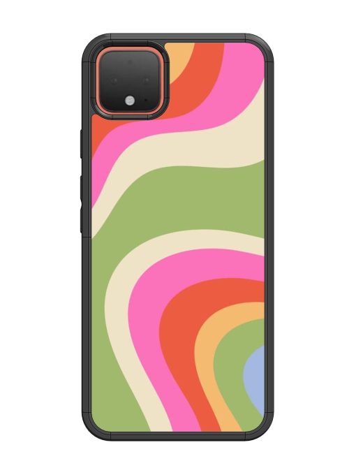 Wavy Rainbow Wonderland Glossy Soft Edge Case for Google Pixel 4 Chachhi