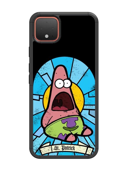 St. Patrick'S Day Stained Glass Patrick Star Glossy Soft Edge Case for Google Pixel 4 Chachhi