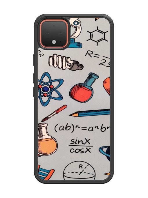 Science Doodle Delight Glossy Soft Edge Case for Google Pixel 4 Chachhi