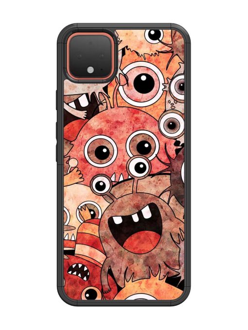 Monster Mash Glossy Soft Edge Case for Google Pixel 4 Chachhi