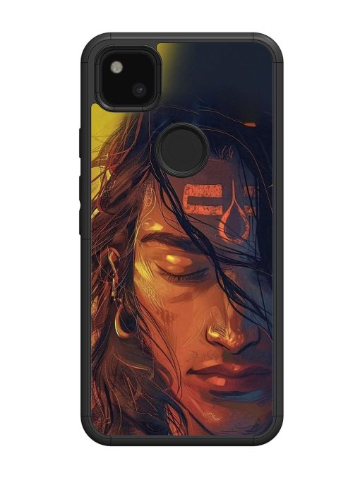 Tranquil Shiva Glossy Soft Edge Case for Google Pixel 4A Chachhi