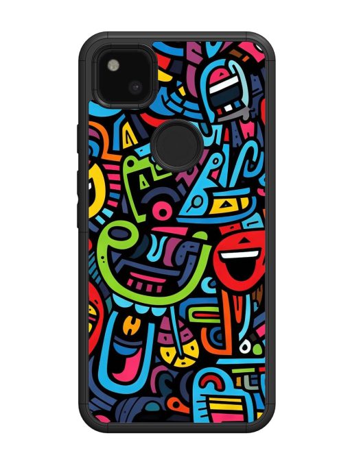 Doodlephoria Glossy Soft Edge Case for Google Pixel 4A Chachhi