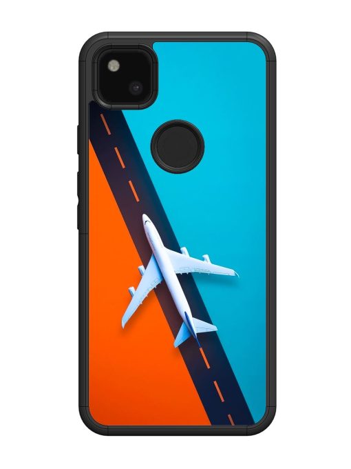 Skyward Bound Glossy Soft Edge Case for Google Pixel 4A Chachhi