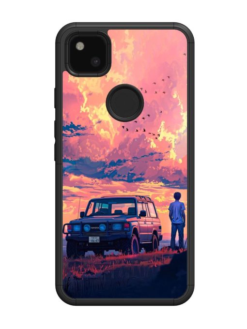 Solitude'S Horizon Glossy Soft Edge Case for Google Pixel 4A Chachhi