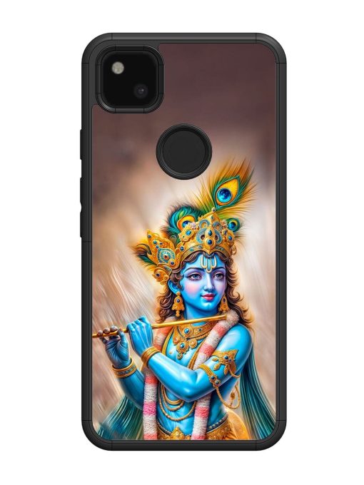 Divine Krishna Glossy Soft Edge Case for Google Pixel 4A Chachhi