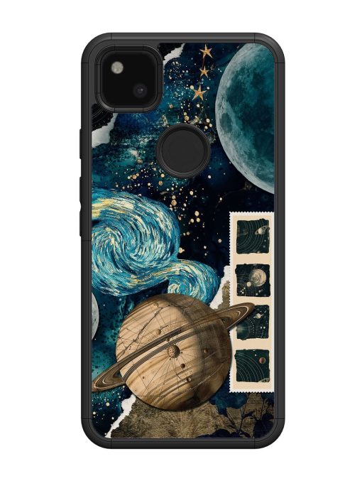 Celestial Tapestry Glossy Soft Edge Case for Google Pixel 4A Chachhi