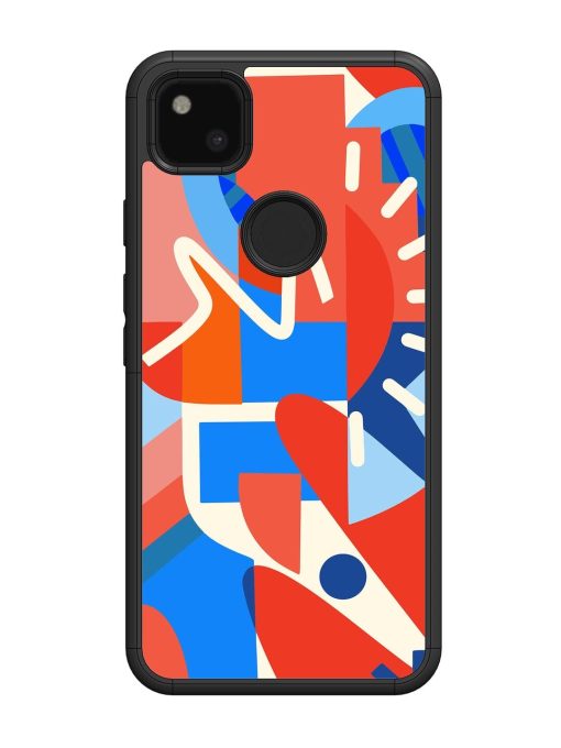 Abstract Harmony Glossy Soft Edge Case for Google Pixel 4A Chachhi