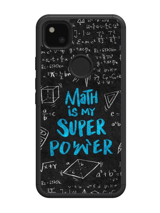 Math Magic Glossy Soft Edge Case for Google Pixel 4A Chachhi