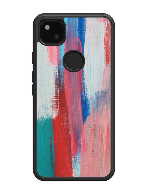 Colorful Chaos Glossy Soft Edge Case for Google Pixel 4A Chachhi