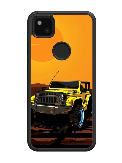 Sunset Cruise Glossy Soft Edge Case for Google Pixel 4A Chachhi